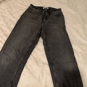 Abercrombie Black Curve Love Ankle Straight Jean
